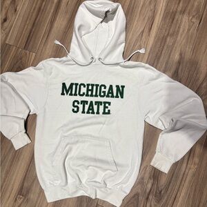 White Champion Michigan State Hoodie